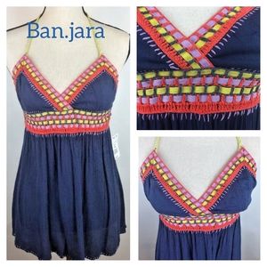 🆕🏷️BAN.JARA Halter top Blue Gauze XS